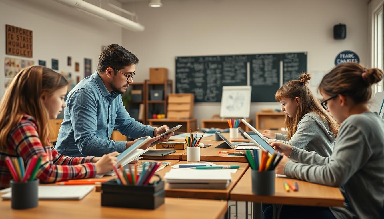 Digital learning platform with online study materials